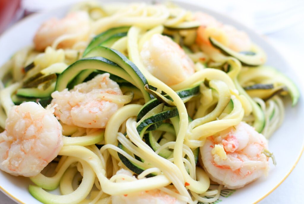 Shrimp and Zucchini Noodles