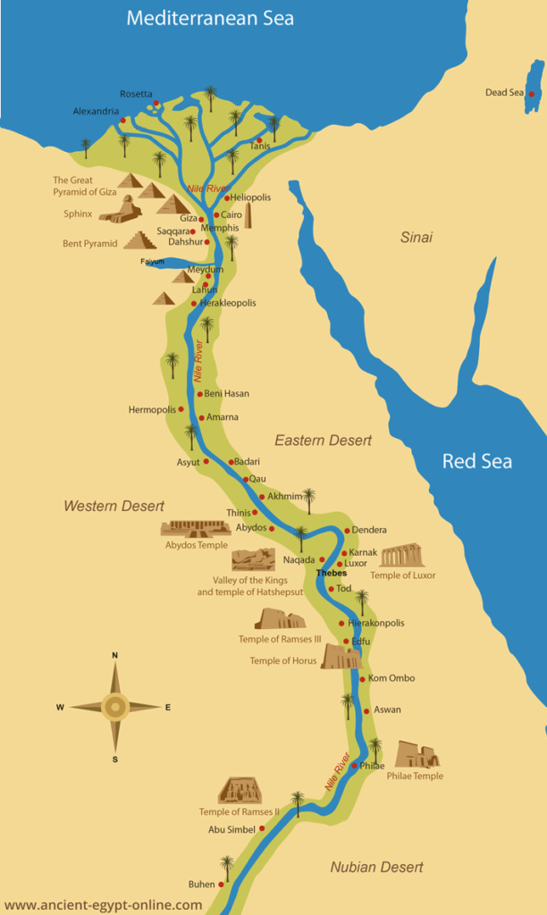 map of ancient egypt